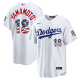 山本由伸モデル 海外取寄 ナイキ USA 独立記念日 レプリカユニフォーム ロサンゼルス ドジャース 2026 MLB 250 FOURTH OF JULY HOME STADIUM JERSEY WHITE