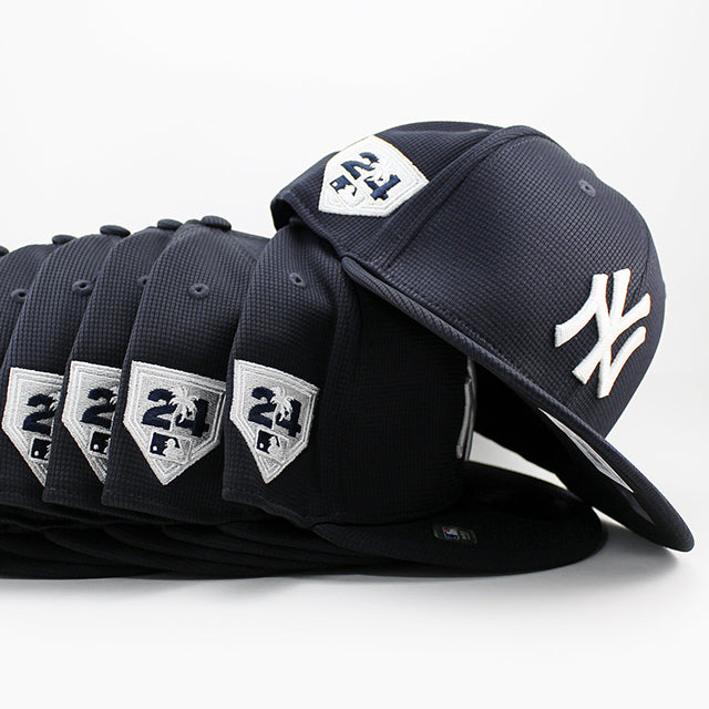 ニューエラ キャップ 59FIFTY ニューヨーク ヤンキース 2024 MLB SPRING TRANING FITTED CAP NAVY