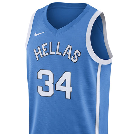 海外取寄 ヤニス アデトクンボモデルモデル ナイキ バスケ GREECE代表 レプリカユニフォーム 2024 GREECE BASKETBALL SWINGMAN JERSEY BLUE