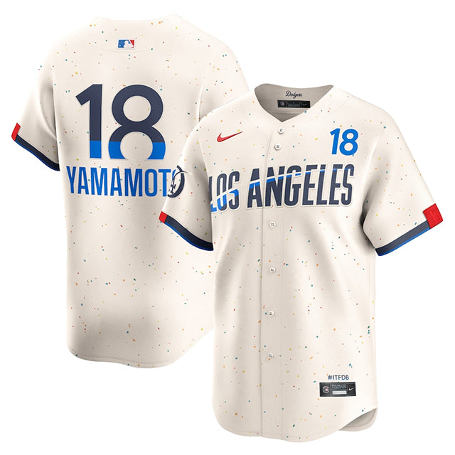 海外取寄 山本由伸モデル NIKE ナイキ レプリカユニフォーム ロサンゼルス ドジャース MLB 2024 CITY CONNECT LIMITED PLAYER REPLICA COOL BASE JERSEY CREAM