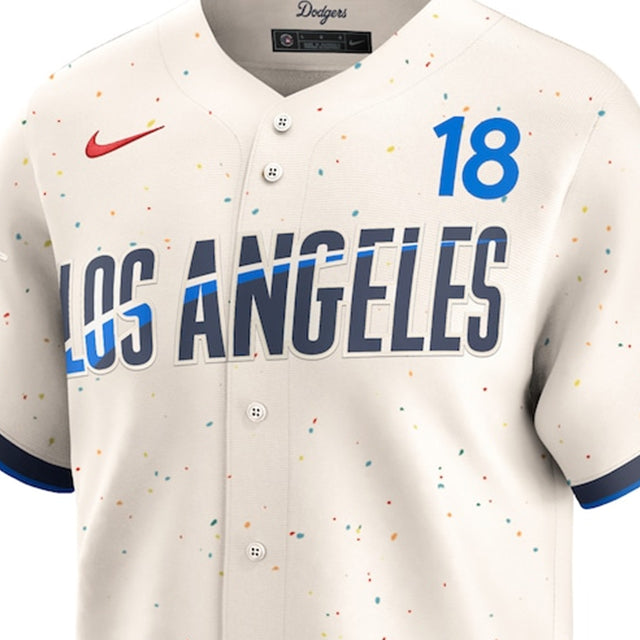 海外取寄 山本由伸モデル NIKE ナイキ レプリカユニフォーム ロサンゼルス ドジャース MLB 2024 CITY CONNECT LIMITED PLAYER REPLICA COOL BASE JERSEY CREAM