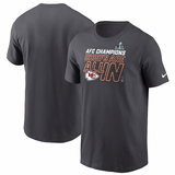 ナイキ カンザスシティ チーフス 海外取寄 NFL 2023 AFC CHAMPION LOCKER ROOM TROPHY COLLECTION T-SHIRT