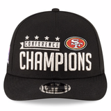 ニューエラ LP9FIFTY サンフランシスコ 49ERS 海外取寄 NFL 2023 NFC CHAMPION LOCKER ROOM LOW PROFILE SNAPBACK BLACK