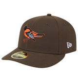 海外取寄 ニューエラ LP 59FIFTY カーペット カンパニー ボルチモア オリオールズ MLB LOW-CROWN FITTED CAP BROWN