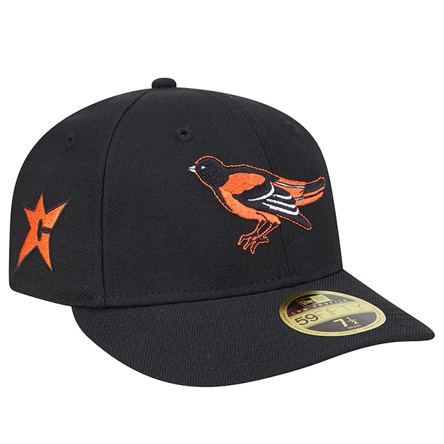 海外取寄 ニューエラ LP 59FIFTY カーペット カンパニー ボルチモア オリオールズ MLB LOW-CROWN FITTED CAP BLACK