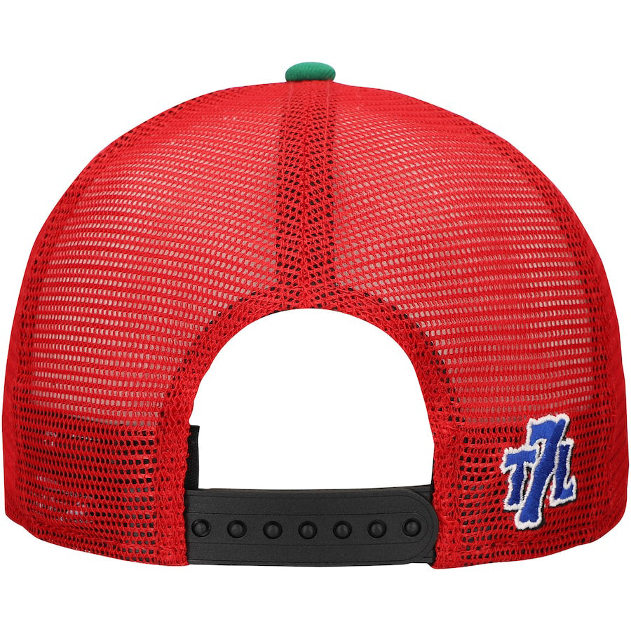 ニューエラ 海外取寄 GOLFER スナップバック ニューヨーク メッツ THE 7 LINE MLB HOME RUN APPLE COLLECTION MESH SNAPBACK CAP SCARLET