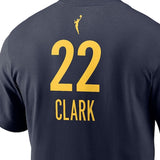 海外取寄 ケイトリン・クラークモデル ナイキ バスケ インディアナ フィーバー WNBA DRAFT NAME&NUMBER T-SHIRT NAVY