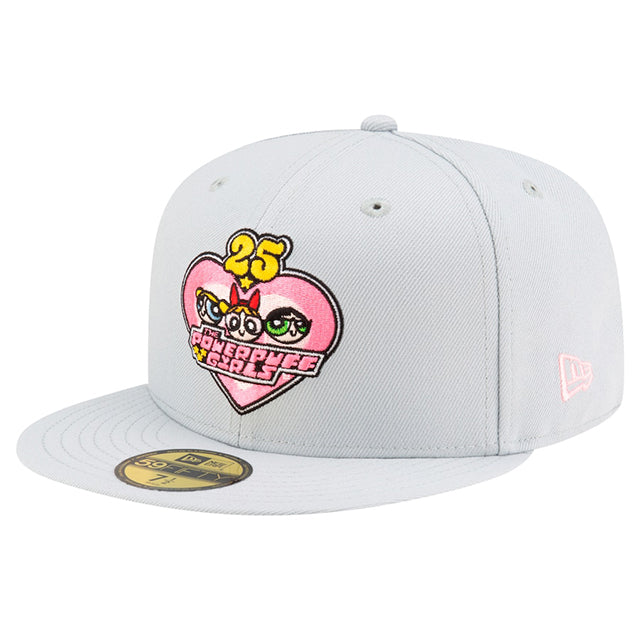 ニューエラ キャップ 59FIFTY パワーパフガールズ 25th ANNIVERSARY FITTED CAP GREY