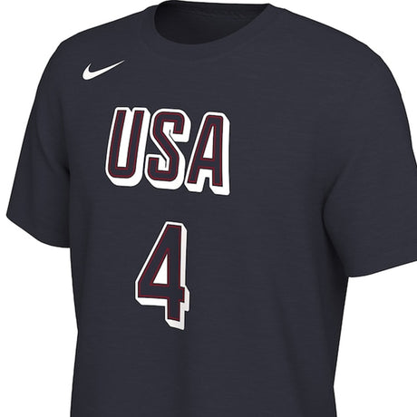 海外取寄 ステフィン カリーモデル ナイキ バスケ USA代表 Tシャツ 2024 USA BASKETBALL NAME&NUMBER T-SHIRT NAVY
