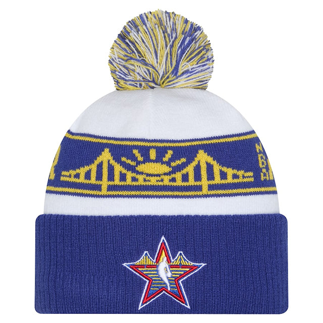 2025 NBAオールスターゲームモデル 海外取寄 ニューエラ ニットキャップ ビーニー NBA ALL-STAR GAME CUFFED KNIT BEANIE CAP WHITE