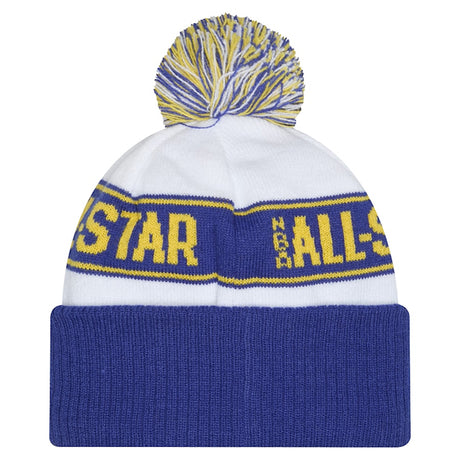 2025 NBAオールスターゲームモデル 海外取寄 ニューエラ ニットキャップ ビーニー NBA ALL-STAR GAME CUFFED KNIT BEANIE CAP WHITE