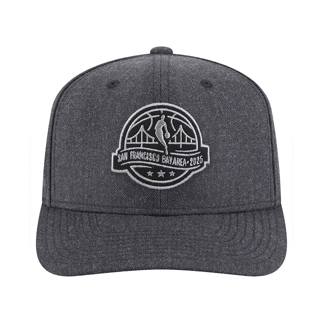 2025 NBAオールスターゲームモデル 海外取寄 ニューエラ 9SEVENTY ストレッチ スナップバック NBA ALL-STAR GAME CIRCLE LOGO BLACKOUT STRETCH SNAPBACK CAP HEATHER BLACK