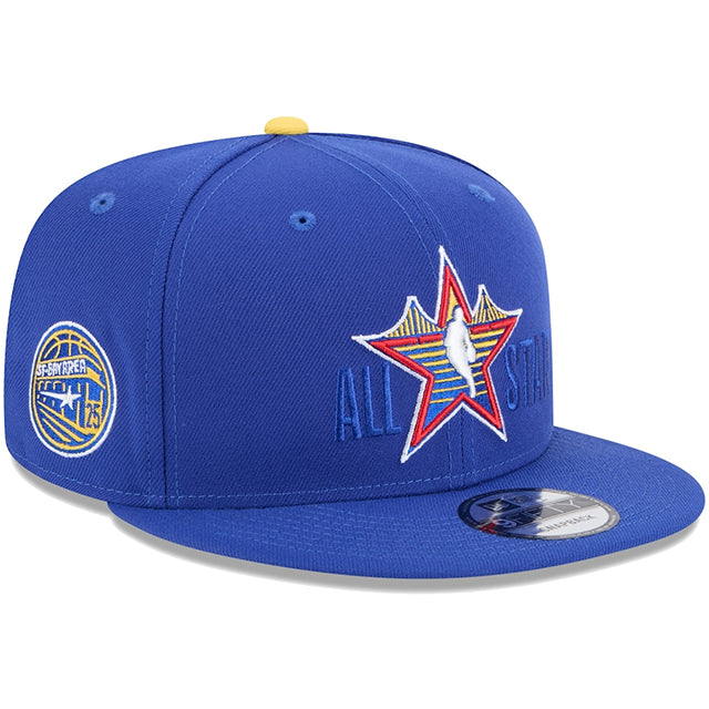 2025 NBAオールスターゲームモデル 海外取寄 ニューエラ スナップバックキャップ NBA ALL-STAR BIG STAR SNAPBACK CAP BLUE