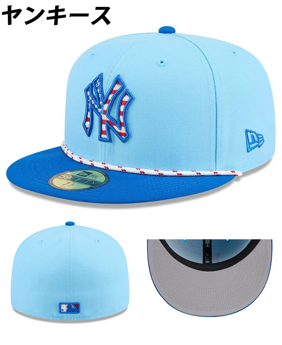 独立記念日モデル ニューエラ キャップ 59FIFTY MLB 2025 JULY 4TH STARS N STRIPES FITTED CAP