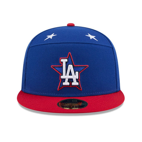 海外取寄 2025 MLB オールスターワークアウトモデル ニューエラ キャップ 59FIFTY ロサンゼルス ドジャース 2025 MLB ALL-STAR GAME WORKOUT SPLIT PANEL FITTED CAP ROYAL BLUE