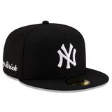 NIGEL SYVESTERコラボ ニューエラ キャップ 59FIFTY ニューヨーク ヤンキース MLB BRICK BY BRICK BLACK