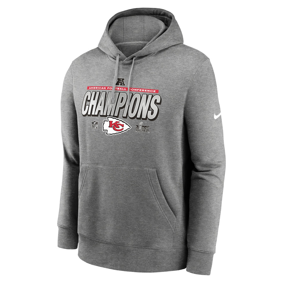 第59回スーパーボウル進出記念 海外取寄 ナイキ カンザスシティ チーフス NFL AFC CHAMPIONS LOCKER ROOM TROPHY COLLECTION PULLOVER HOODIE