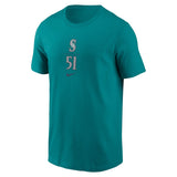 イチロー選手モデル 海外取寄 Tシャツ シアトル マリナーズ 2025 NATIONAL BASEBALL HALL OF FAME PLAYER GRAPHIC T-SHIRT AQUA