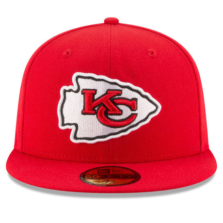 第59回スーパーボウル進出記念 海外取寄 ニューエラ 59FIFTY カンザスシティ チーフス NFL SUPER BOWL LIX SIDE PATCH FITTED CAP RED