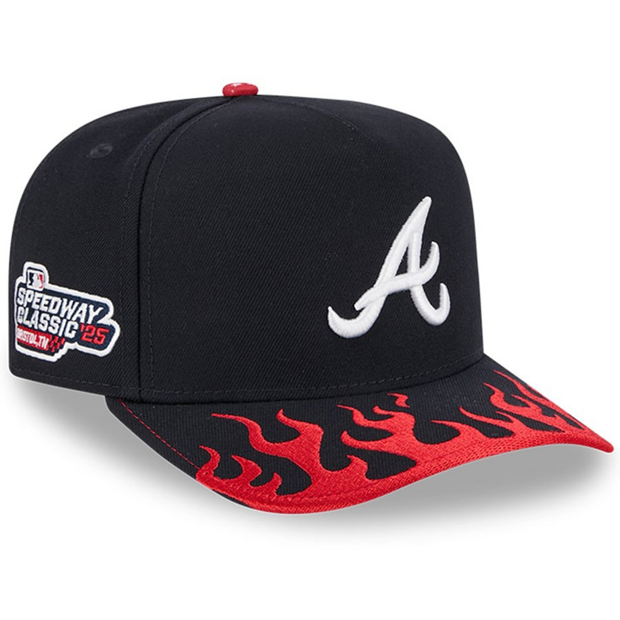 海外取寄 2025 MLB スピードウェイ・クラシックモデル ニューエラ キャップ 59FIFTY アトランタ ブレーブス 2025 MLB SPEEDWAY CLASSIC A-FRAME FITTED CAP NAVY