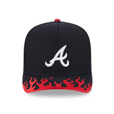 海外取寄 2025 MLB スピードウェイ・クラシックモデル ニューエラ キャップ 59FIFTY アトランタ ブレーブス 2025 MLB SPEEDWAY CLASSIC A-FRAME FITTED CAP NAVY