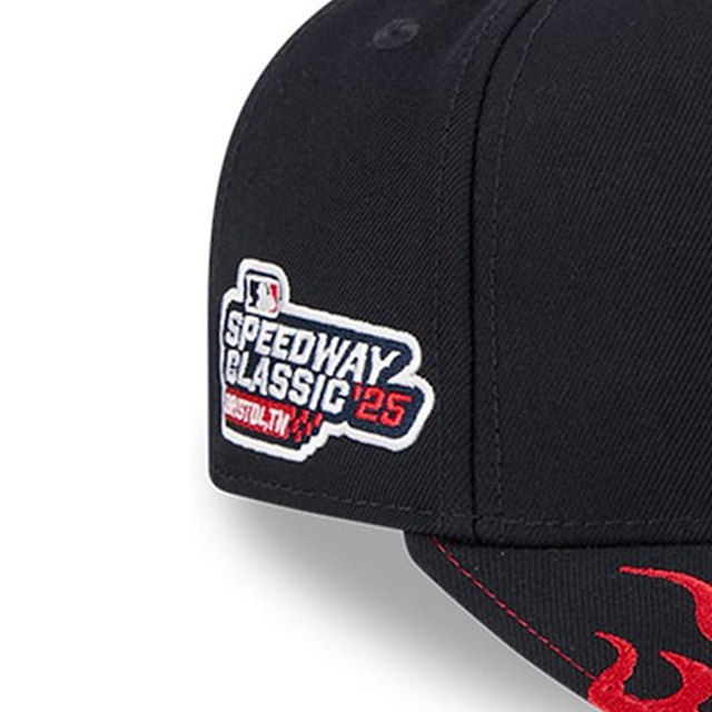 海外取寄 2025 MLB スピードウェイ・クラシックモデル ニューエラ キャップ 9SEVENTY アトランタ ブレーブス 2025 MLB SPEEDWAY CLASSIC STRETCH SNAPBACK CAP NAVY RED