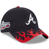 海外取寄 2025 MLB スピードウェイ・クラシックモデル ニューエラ キャップ 9TWENTY アトランタ ブレーブス 2025 MLB SPEEDWAY CLASSIC ADJUSTABLE CAP NAVY RED