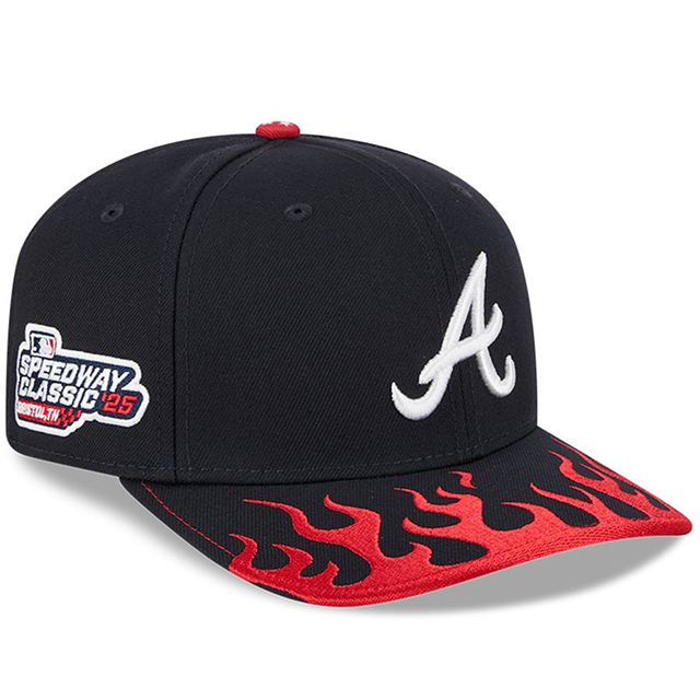 海外取寄 2025 MLB スピードウェイ・クラシックモデル ニューエラ キャップ 9SEVENTY アトランタ ブレーブス 2025 MLB SPEEDWAY CLASSIC STRETCH SNAPBACK CAP NAVY RED