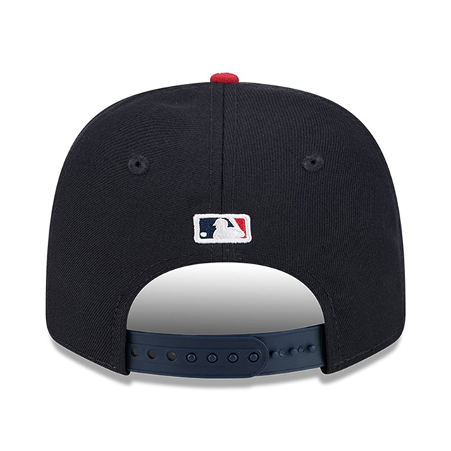 海外取寄 2025 MLB スピードウェイ・クラシックモデル ニューエラ キャップ 9SEVENTY アトランタ ブレーブス 2025 MLB SPEEDWAY CLASSIC STRETCH SNAPBACK CAP NAVY RED