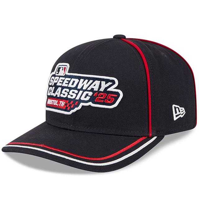 海外取寄 2025 MLB スピードウェイ・クラシックモデル ニューエラ キャップ 9SEVENTY アトランタ ブレーブス 2025 MLB SPEEDWAY CLASSIC FASHION PACK STRETCH SNAPBACK CAP NAVY