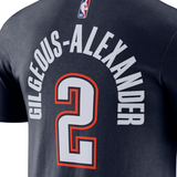 海外取寄 シェイ ギルジャス＝アレクサンダーモデル ナイキ Tシャツ 2025-26 CITY EDITION NAME&NUMBER T-SHIRT NAVY