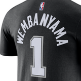 海外取寄 ビクター ウェンバンヤマモデル ナイキ Tシャツ 2025-26 CITY EDITION NAME&NUMBER T-SHIRT BLACK NIKE