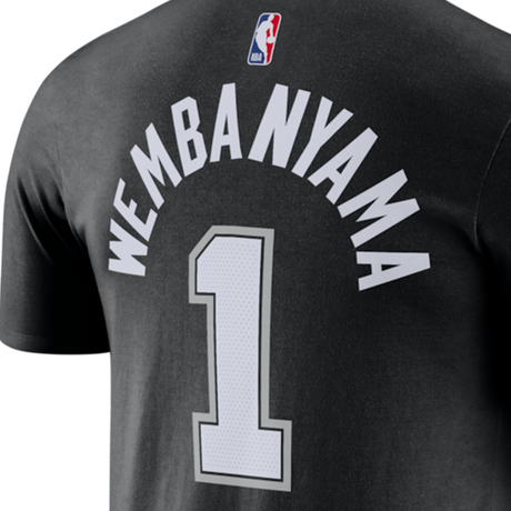 海外取寄 ビクター ウェンバンヤマモデル ナイキ Tシャツ 2025-26 CITY EDITION NAME&NUMBER T-SHIRT BLACK NIKE