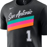 海外取寄 ビクター ウェンバンヤマモデル ナイキ Tシャツ 2025-26 CITY EDITION NAME&NUMBER T-SHIRT BLACK NIKE