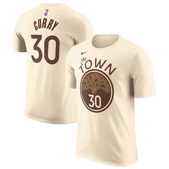 海外取寄 ステフィン カリーモデル ナイキ Tシャツ 2025-26 CITY EDITION NAME&NUMBER T-SHIRT TAN NIKE