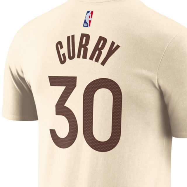 海外取寄 ステフィン カリーモデル ナイキ Tシャツ 2025-26 CITY EDITION NAME&NUMBER T-SHIRT TAN NIKE