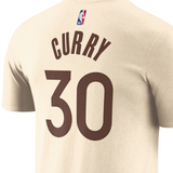 海外取寄 ステフィン カリーモデル ナイキ Tシャツ 2025-26 CITY EDITION NAME&NUMBER T-SHIRT TAN NIKE