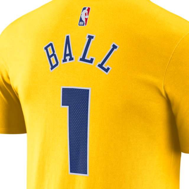 海外取寄 ラメロ ボールモデル ジョーダンブランド Tシャツ 2025-26 CITY EDITION NAME&NUMBER T-SHIRT YELLOW JORDAN BRAND