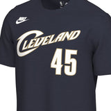 海外取寄 ドノバン ミッチェルモデル ナイキ Tシャツ 2025 CLASSIC EDITION NAME&NUMBER T-SHIRT NAVY NIKE クリーブランド キャバリアーズ