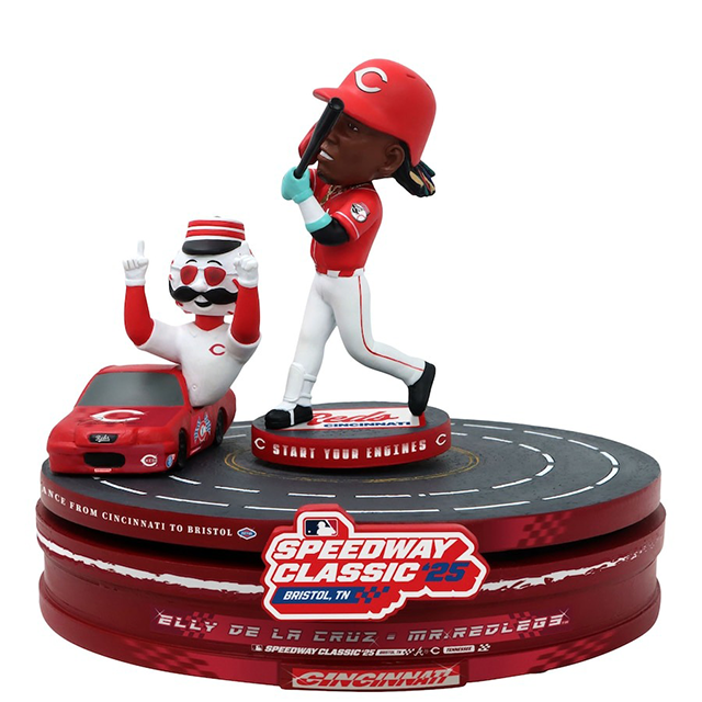 海外取寄 2025 MLB スピードウェイ・クラシックモデル FOCO ELLY DE LA CRUZ MLB公式 CINCINNATI REDS 2025 MLB SPEEDWAY CLASSIC RACETRACK DUAL SPINNER