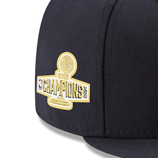 海外取寄 ニューエラ キャップ 59FIFTY オクラホマシティ サンダー 2025 NBA FINALS SIDE CHAMPIONS SIDE PATCH FITTED CAP NAVY