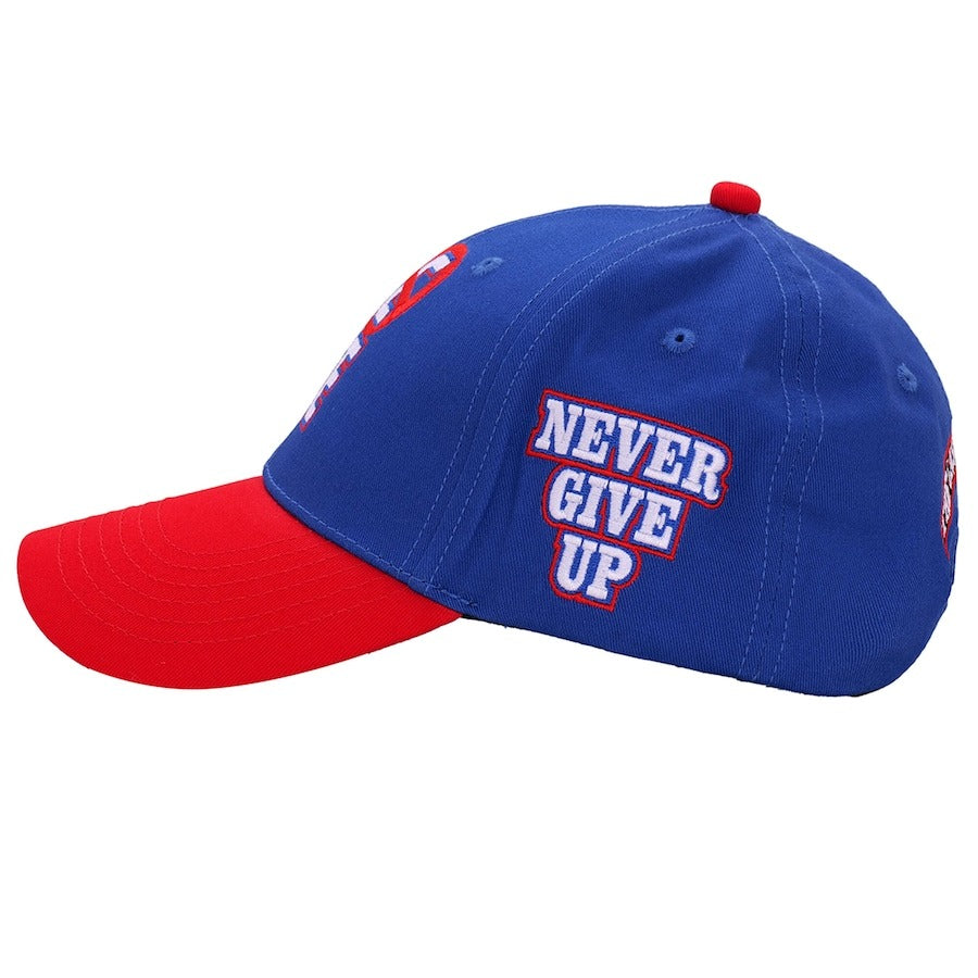 ジョン シナモデル 海外取寄 WWE AUTHENTIC FAREWELL TOUR SUMMER SLAM 2025 NEW JERSEY ADJUSTABLE CAP BLUE RED