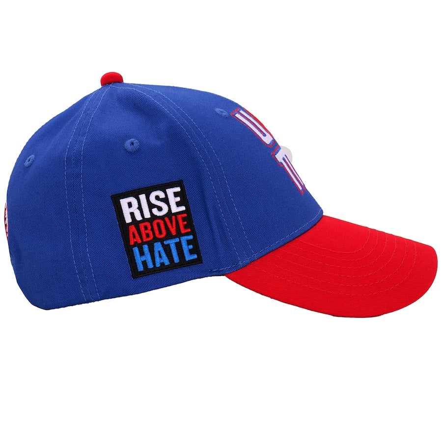 ジョン シナモデル 海外取寄 WWE AUTHENTIC FAREWELL TOUR SUMMER SLAM 2025 NEW JERSEY ADJUSTABLE CAP BLUE RED