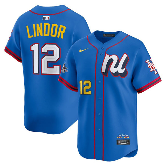 フランシスコ リンドーアモデル 海外取寄 ナイキ 2025 MLB オールスター レプリカユニフォーム 2025 MLB ALL-STAR EDITION LIMITED NATIONAL LEAGUE PLAYER JERSEY BLUE