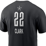 海外取寄 ケイトリン・クラークモデル ジョーダンブランド バスケ オールスター インディアナ フィーバー 2025 WNBA ALL STAR GAME NAME&NUMBER T-SHIRT BLACK