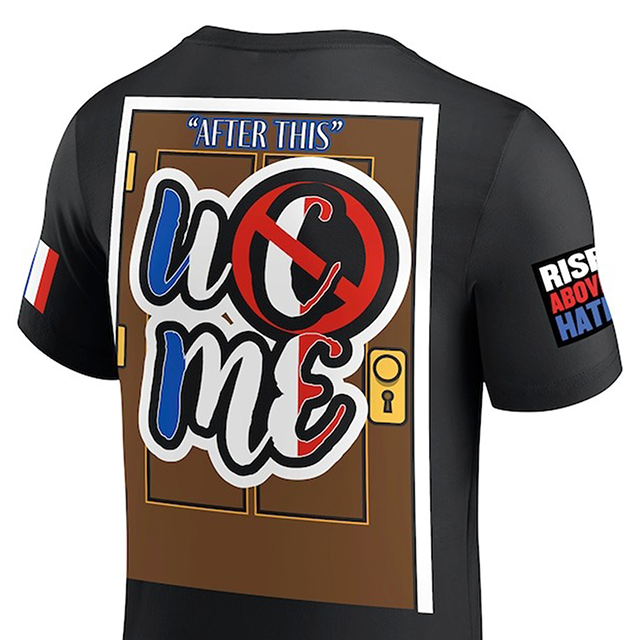ジョン シナモデル WWE AUTHENTIC Tシャツ FAREWELL TOUR S 2025 PARIS T-SHIRT BLACK