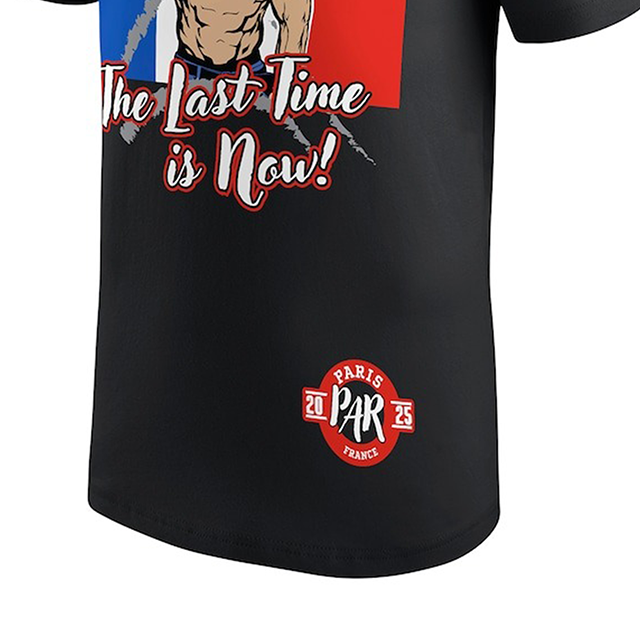 ジョン シナモデル WWE AUTHENTIC Tシャツ FAREWELL TOUR S 2025 PARIS T-SHIRT BLACK