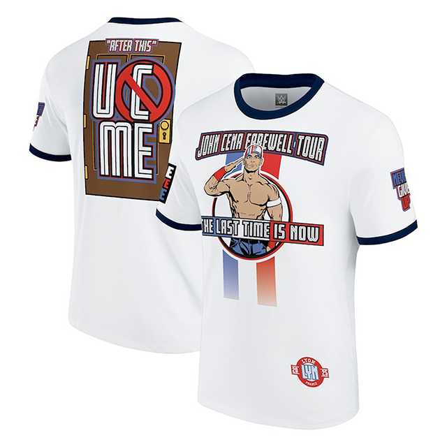 ジョン シナモデル WWE AUTHENTIC Tシャツ FAREWELL TOUR S 2025 LYON T-SHIRT WHITE