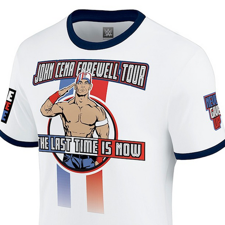 ジョン シナモデル WWE AUTHENTIC Tシャツ FAREWELL TOUR S 2025 LYON T-SHIRT WHITE