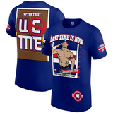 ジョン シナモデル WWE AUTHENTIC Tシャツ FAREWELL TOUR SUMMER SLAM 2025 NEW JERSEY T-SHIRT BLUE